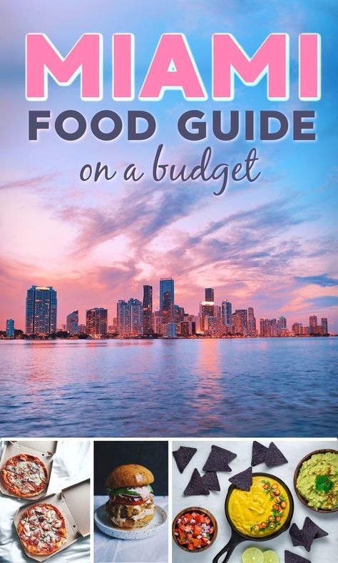 Miami Travel Guide, Budget Guide, Miami Food, Miami Vacation, Food Budget, Miami Travel, Things To Eat, South Beach Miami, Budget Planer