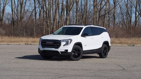 There are better SUVs out there than this GMC, but the Terrain does look nice and it's super efficient in real-world driving. Gmc Terrain 2023, 2024 Gmc Hummer Ev Suv, Gmc Terrain 2022, Gmc Terrain Denali, Gmc Hd2500, 17 Inch Wheels, Gmc Terrain, Rugged Look, Infotainment System