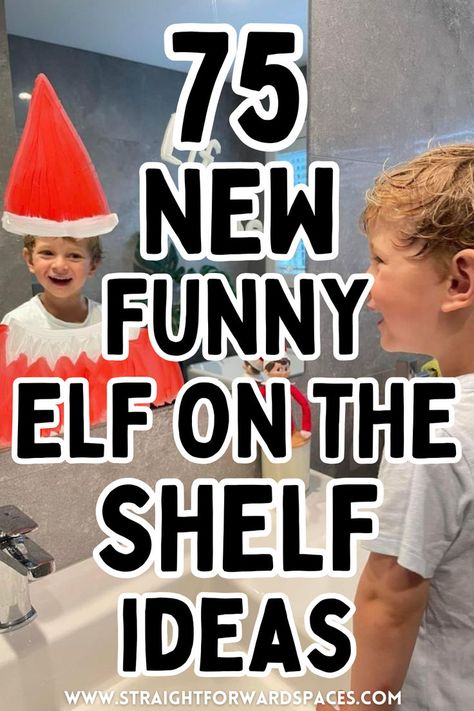 Funny elf on the shelf idea for families with kids. Elf On The Shelf Shenanigans, Elf On The Shelf Singing Ideas, Multiple Elf On The Shelf Ideas Funny, Elf Farting In A Jar, Easy Elf Pranks, Elf Antics Funny, Elf On Shelf Jokes, Dad Farted Elf On The Shelf, Funny Elf On The Shelf Pranks For Kids