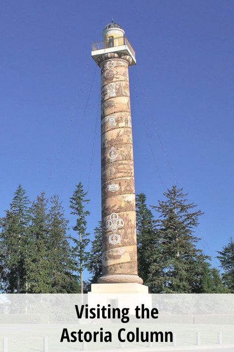 Visit pinesnvines.com for Pacific Northwest travel and wine! Astoria Column, Pacific Northwest Travel, Pacific Northwest, North West, Cool Places To Visit, Day Trips, The History, Vines, Oregon