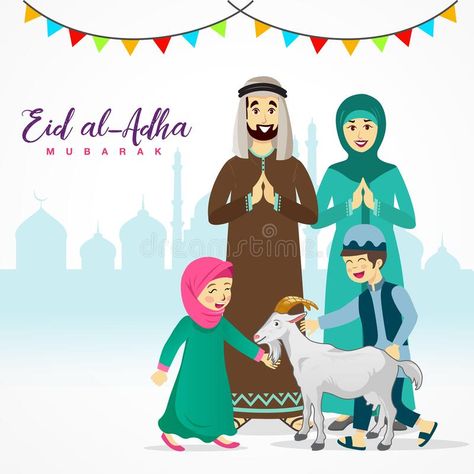 Aidil Adha, Eid Adha Mubarak, Eid Al Adha Greetings, Eid Greeting Cards, Eid Ul Azha, Eid Adha, Princess Makeover, Eid Card, Idul Adha