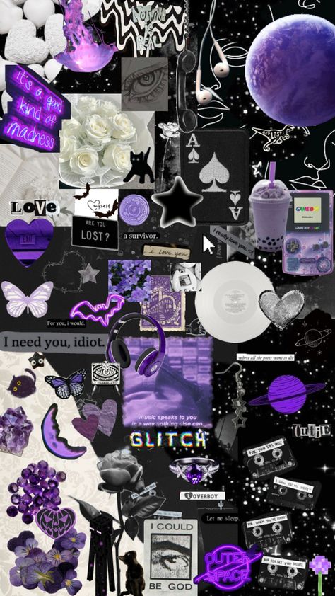 Cute Purple And Black Wallpapers, Purple And Black Wallpaper Aesthetic, Black White And Purple Aesthetic, Purple And Black Aesthetic Wallpaper, Black And Purple Aesthetic Wallpaper, Purple Black Wallpaper, Purple And White Wallpaper, Black And Perpul Wallpaper, Purple And White