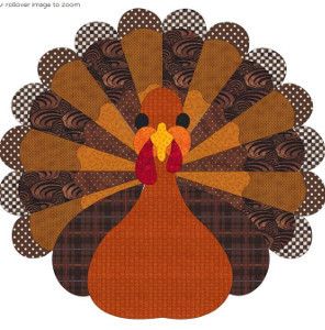 Turkey Art, Thanksgiving Projects, Turkey Pattern, Penny Rug, Holiday Quilts, Fall Quilts, Decor Thanksgiving, Quilt Block Tutorial, Free Quilting