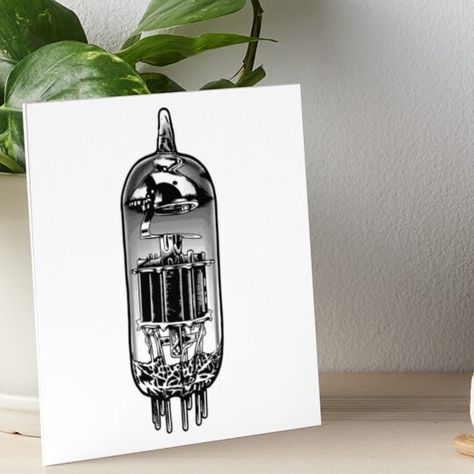 Vacuum Tube Art, Valve Amplifier, Vacuum Tube, Velcro Dots, Blackwork, I Tattoo, Art Boards, Tattoo Ideas, Illustration Art