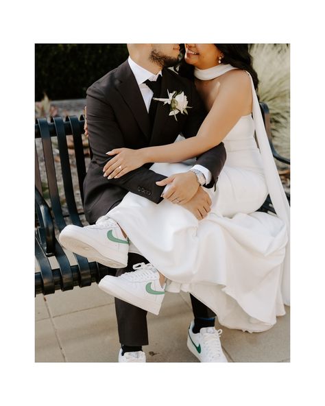 Mr + Mrs Velez 💍☀️🤍🌿🥂 Such a beautiful day celebrating their love !! Team: Photographer @gabyhendryphoto Videographer sjyangproductions DJ & Photobooth @rsdj_productions Hair @tiakaseyhair Reception @stonelibertystation Couple Outfits Wedding, Matching Wedding Shoes, Groom Accessories Wedding, Wedding Shoe Ideas, Wedding Day Shoes, Outfit Coordination, Wedding Footwear, Reception Shoes, Elegant Wedding Shoes