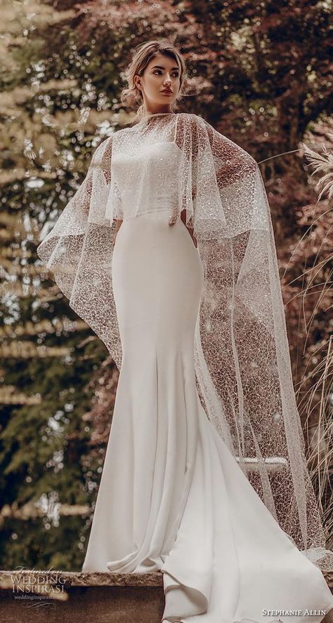 Cream Wedding Dresses, Baju Kahwin, Wedding Dress Black, White Skater Dresses, Cape Wedding Dress, Wedding Dress Guide, Junior Prom Dresses, Fit And Flare Wedding Dress, Dress Guide