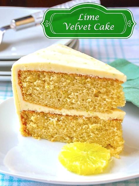 This lime velvet cake is the latest in our series of successful variations on this recipe and packs plenty of citrus flavour punch in the cake and frosting. #jomemadecake #scratchcake Lemon Lime Cake, Lemon Velvet Cake, Lemon Chiffon Cake, Key Lime Cake, Bolo Red Velvet, Velvet Cake Recipes, Rock Recipes, Lime Cake, Chiffon Cake