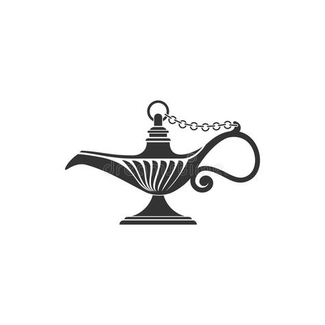 Magic Lamp Tattoo, Arab Symbols, Genie Lamp Tattoo, Genie Lantern, Mesh Illustration, Arabic Lantern, Ancient Oil Lamp, Magic Oil, Sheep Tattoo