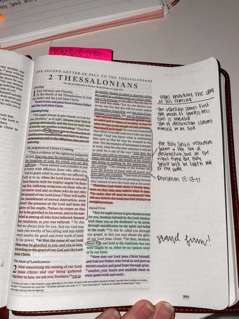 2 Thessalonians Bible Journaling, 1 Thessalonians Bible Journaling, Bible Anotating, Messy Bible, Bible Highlighting, Notes Bible, Bible Studying, Bible Journaling Supplies, 2 Thessalonians