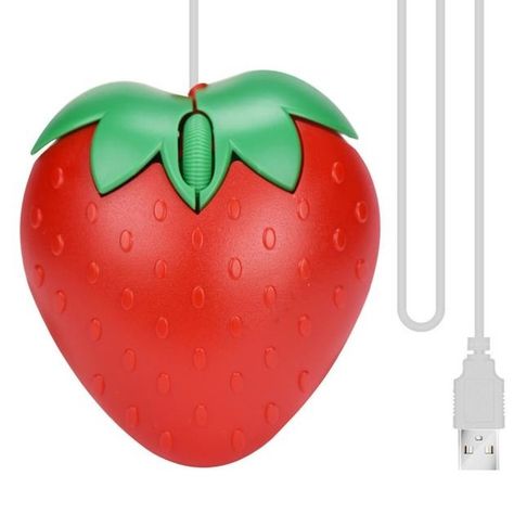 Strawberry Mouse, Cartoon Strawberry, Pc Mouse, Fruit Gifts, Mouse Computer, Gaming Mice, Mini Cute, Laptop Mouse, Pc Portable