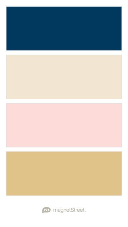 Rose Gold Bedroom, Blue Wedding Centerpieces, Gold Wedding Colors, Gold Color Palettes, Color Palette Pink, Wedding Colors Blue, Silver Decor, Bedroom Color Schemes, Blue Colour Palette