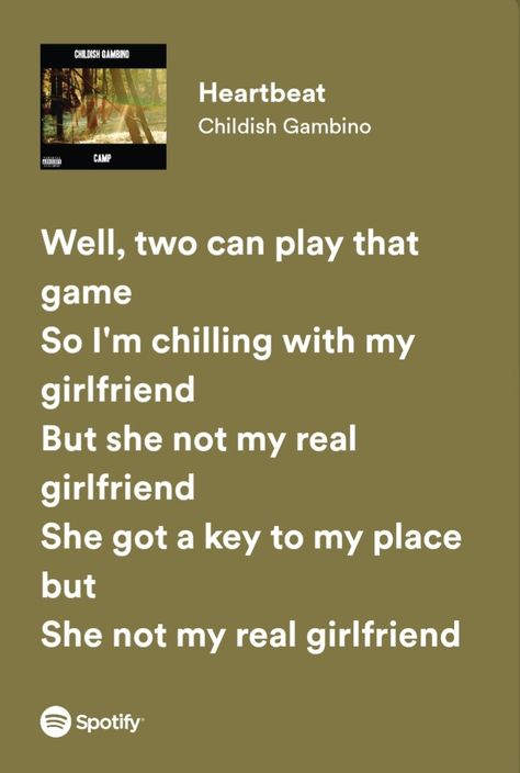 Heartbeat Childish Gambino Spotify, Camp Childish Gambino, Heartbeat Childish Gambino, Heartbeat Lyrics, Childish Gambino Poster, Bedroom 2024, It's Now Or Never, Donald Glover, Childish Gambino