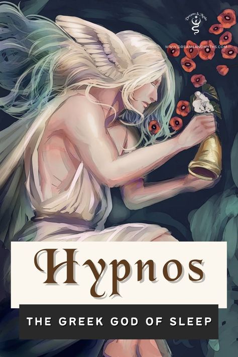 Greek Mythology Hypnos Greek God, Hypnos God, God Of Sleep, Candles Spells, Work Manifestation, Hades Greek Mythology, Greek God Tattoo, Greek Mythology Gods, Spell Work