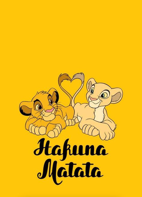 Hakuna Matata, The Lion King, The Lion, Lion King, Lion, Disney, Yellow