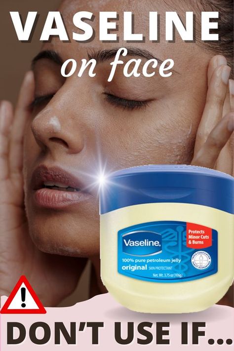 How does vaseline work and is vaseline safe for face? Is vaseline comedogenic? Will vaseline cause acne? Can vaseline be used as a moisturizer? Can vaseline cause pimples? What are some vaseline alternatives? Click this pin to learn if using vaseline is right for your skin or why you may want to skip it in your skincare routine. | Dr. Arsalan Aspires Vaseline Uses For Face, Vaseline For Face, Under Eye Lines, Ear Massage, Wrinkles Remedies Face, Vaseline Uses, Wrinkle Remedies, How To Get Rid Of Pimples, Petroleum Jelly