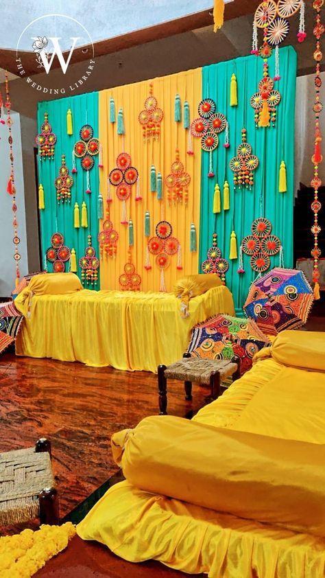 Simple Mehndi Decoration, Mehndi Stage Decoration At Home, Mehndi Decoration At Home, Rajasthani Decoration, Mehandi Stage, Mehndi Stage Decoration, Mehandi Decorations At Home, Mehndi Function Decoration, Mehndi Decor At Home