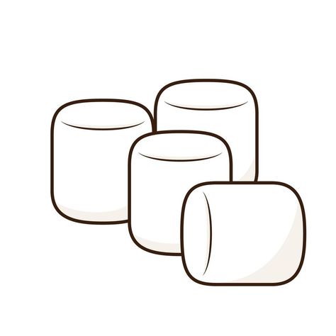 Marshmallow Doodle, Marshmallow Illustration, Marshmallow Cartoon, Marshmallow Logo, Marshmallow Clipart, Marshmallow Drawing, Cartoon Marshmallow, Recipe Book Design, Hand Drawings