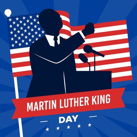 Flat design martin luther king day Sales Design, Martin Luther King Jr Day, Martin Luther King Day, Kings Day, King Jr, Martin Luther King Jr, Martin Luther, Martin Luther King, Flat Design