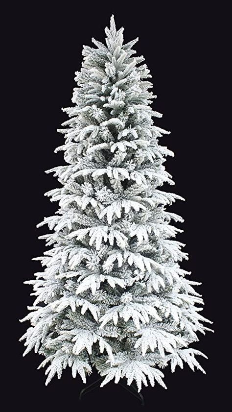 7ft / 213cm high, 898 tips, bottom width 42’’ diameter. Regular full shape. Lofi Christmas, Snow Covered Christmas Tree, Snow Christmas Tree, Snow Covered Christmas Trees, Slim Artificial Christmas Trees, Flocked Tree, 6ft Christmas Tree, Christmas Tree Forest, Slim Tree