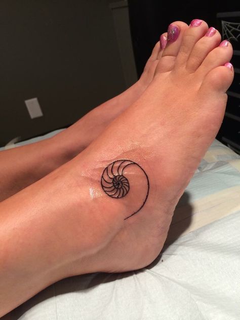 Seashell Finger Tattoo, Shell Ankle Tattoo, Tiny Sea Shell Tattoo, Small Conch Shell Tattoo, Minimal Shell Tattoo, Shell Tiny Tattoo, Ankle Foot Tattoo, Shell Tattoos, Elbow Tattoos