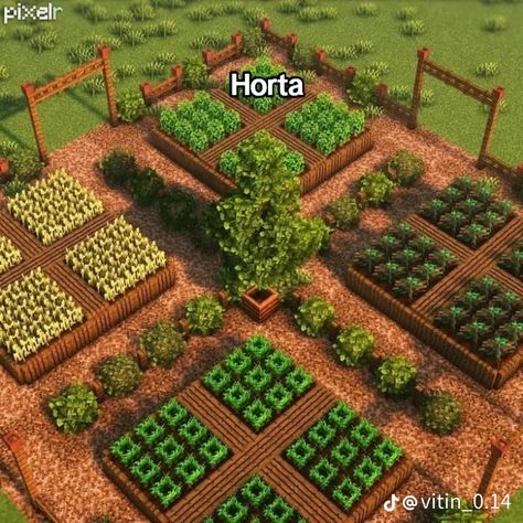 Farming Ideas Minecraft, Minecraft Moss Farm, Minecraft Composter Design, Backyard Ideas Minecraft, Mc Farm Ideas, Minecraft Orchard, Farming Minecraft, Minecraft Farm Ideas Crops, Minecraft Outside Decor