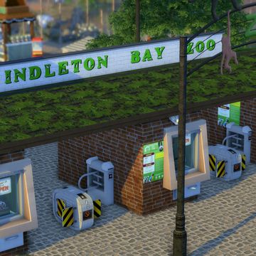 Zoo Sims 4, Sims 4 Zoo Cc, Sims 4 Brindleton Bay, Realistic Sims, Sims4 Accessories, Sims Interior, Sims Lots, Brindleton Bay, Modern Playground