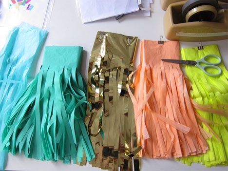 fringe-y garlands Disco Jungle, Confetti System, Balloon Walls, Paper Party Decorations, Backdrop Decor, Fringe Backdrops, Wedding Arches, Party Deco, Simple Craft