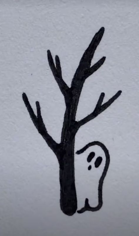 Easy Halloween Drawings, Ghost Drawing, Hand Doodles, Cute Easy Doodles, Small Drawings, Easy Doodle Art, Easy Drawings Sketches, Easy Doodles Drawings, Halloween Drawings