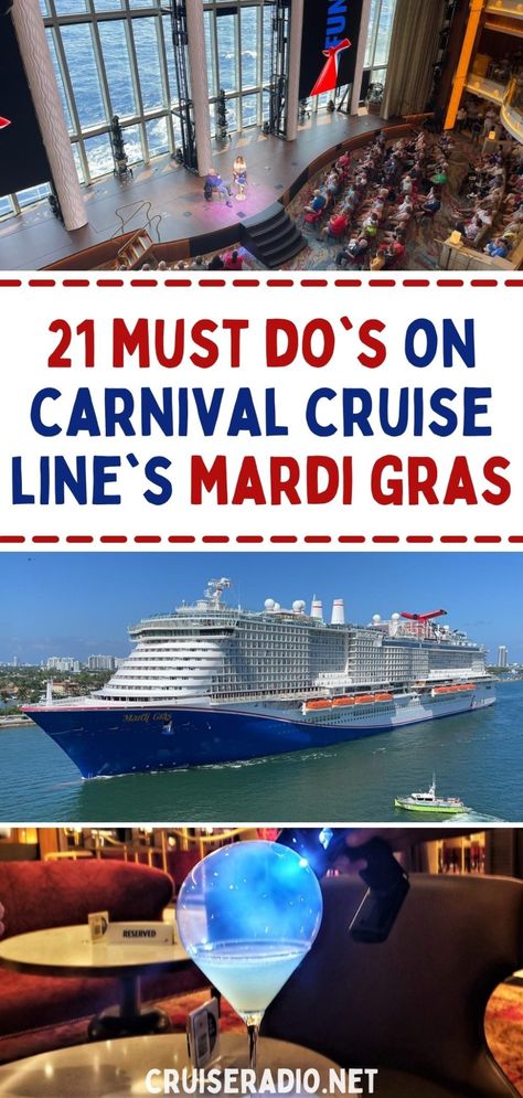 Carnival Mardi Gras: 21 Must Do’s While Onboard Mardi Gras Carnival Cruise, Carnival Mardi Gras Ship, Carnival Mardi Gras Cruise Tips, Best Carnival Cruise Ship, Carnival Mardi Gras Cruise Ship, Mardi Gras Photos, Carnival Cruise Tips, Carnival Conquest, Carnival Ships