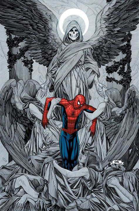 Comics Sketch, Art Spiderman, All Spiderman, Frank Cho, Image Spiderman, Ultimate Spider Man, Comic Book Artwork, Bd Comics, Ultimate Spiderman