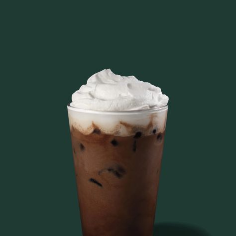 Iced Caffè Mocha: Starbucks Coffee Company Healthy Starbucks Coffee, Starbucks Drinks Calories, Starbucks Iced Mocha Recipe, Starbucks Vanilla Iced Coffee, Healthier Starbucks Drinks, Starbucks Calories, Order At Starbucks, Iced Mocha Coffee, Coffee Calories