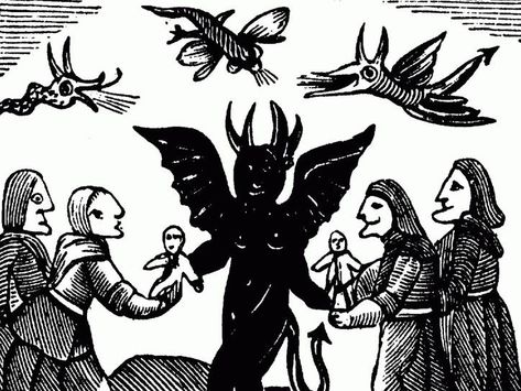 'Nice' has a shocking number of meanings. Is that why it seems so meaningless? Creepy History, Witch History, Medieval Drawings, Witch Trials, Salem Witch, Demon Art, Medieval Art, Middle Ages, 17th Century