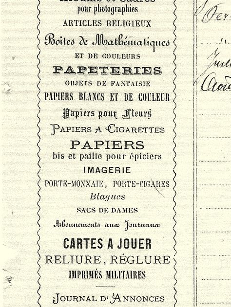 I recently came into possession of several antique invoices.  I have 6 of them from France that are around 90 years old.  I'll be sharing a ... French Signage, French Logo, French Typography, Calligraphy Paper, French Script, Typo Design, Chalk Painting, Education Tattoos, Craft Images