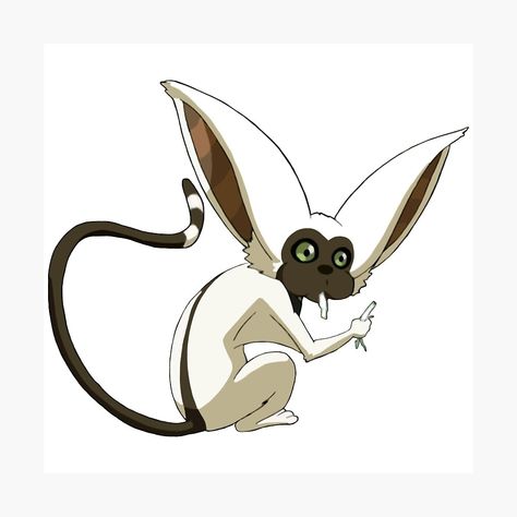 Momo From Avatar, Avatar The Last Airbender Animals, Momo Avatar Tattoo, Momo Avatar The Last Airbender, Appa Art, Avatar Momo, Cute Appa, Elden Bling, Momo Avatar