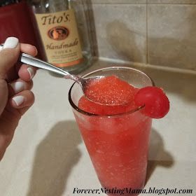 Frozen Titos Drinks, Titos Vodka Cherry Limeade, Tito Vodka Drinks, Cherry Limeade Recipe Alcohol Vodka, Tito’s Cherry Limeade, Vodka Slush Recipe Frozen, Cherry Limeade Vodka, Vodka Slush Recipe, Adult Slushies