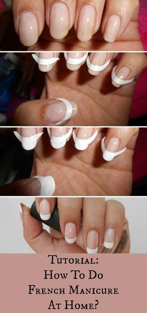 French Manicure Diy, French Manicure Gel, Shellac Pedicure, New French Manicure, Gel Manicure Colors, Pink French Manicure, Manicure Tutorials, Gel French Manicure, Diy Pedicure