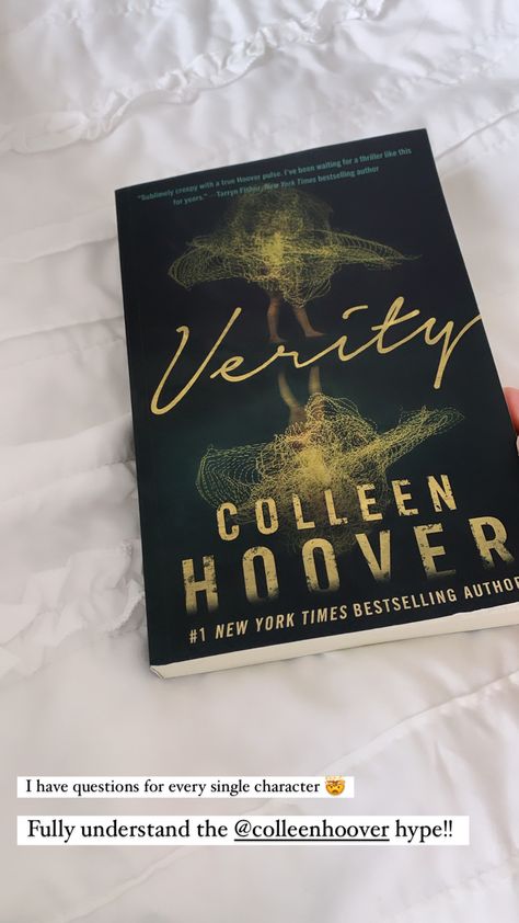 Book Ig Story, Verity Aesthetic, Verity Book, Verity By Colleen Hoover, Book Snap, Amused Quotes, Hoover Books, Streak Ideas, Colleen Hoover Books