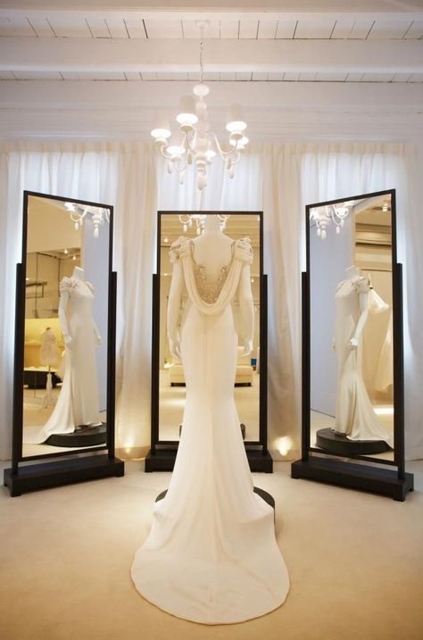 Large Wedding Dress, Bridal Shop Interior, Bridal Shop Decor, Bridal Shop Ideas, Bridal Dressing Room, Bridal Boutique Interior, Bridal Showroom, Dress Stores, Wedding Salon