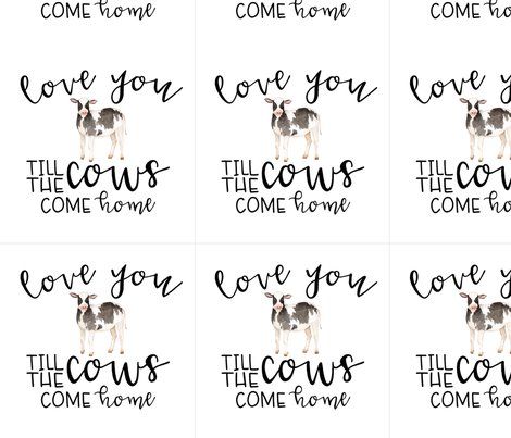 8 inch Farm//Love you till the cows come home - WITH GUIDES giftwrap - longdogcustomdesigns - Spoonflower Udderly In Love, Come Home, Gift Giving, Valentines Cards, Fabric Wallpaper, Shower Ideas, Home Crafts, Home Accessories, Custom Fabric