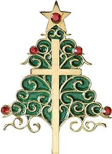 Holiday Traditions Exclusive Christmas Tree with a Cross Hanging Ornament with Verse, 3.5-Inch St Nicholas Day, Catholic Christmas, Halloween Fruit, Cross Gift, Religious Christmas, The Promise, Christmas Cross, Eternal Life, A Cross