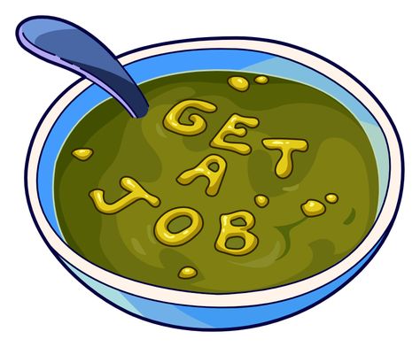 SpongeBob Get A Job Soup Meme Sticker. Alphabet Soup with a hint, for Squidward from SpongeBob SquarePants.. #cartoon #meme #SpongeBob #Job #Soup Baby Spongebob, Spongebob Squarepants Funny, Soup Sticker, Spongebob Squidward, Badge Ideas, Spongebob Drawings, Spongebob Birthday Party, Baby Sticker, 25th Birthday Parties