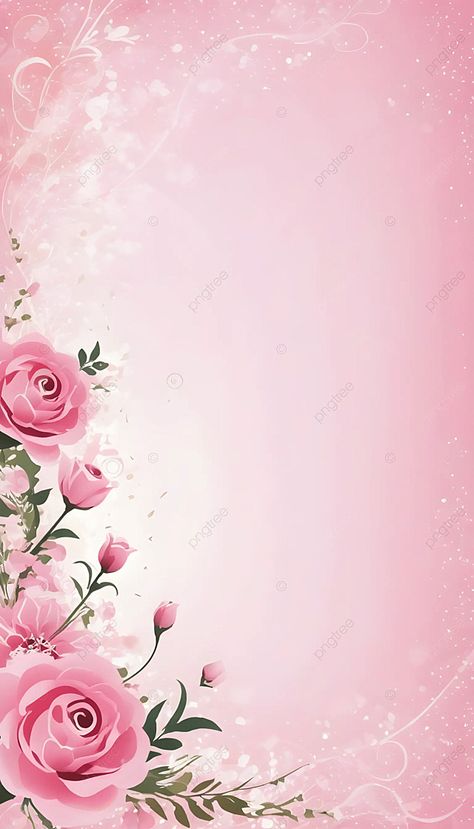 Floral Background Pink, Floral Pink Wallpaper, Rose Pink Background, Vertical Background, Wedding Wallpaper, Pink Flowers Background, Flower Background Design, Banner Background Hd, Wedding Background Decoration