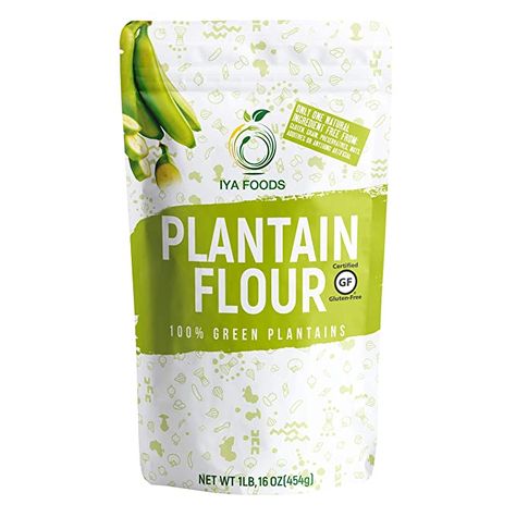 Plantain Flour, Flour Packaging, Banana Flour, Pantry Essentials, Flour Recipes, Vanilla Yogurt, Banana Flavored, Food Packaging Design, Foods With Gluten