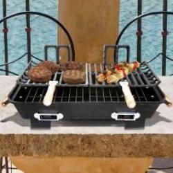 Cast Iron Hibachi Tabletop Charcoal BBQ Grill Portable Grills, Hibachi Grill, Charcoal Bbq Grill, Portable Grill, Charcoal Bbq, Bbq Grills, Pellet Grill, Backyard Barbecue, Cooking On The Grill