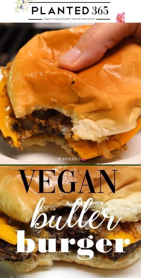 Butter Burger, Resep Vegan, Butter Burgers, Vegan Recipes Plant Based, Resep Diet, Vegan Burger, Tasty Vegetarian Recipes, Vegan Comfort Food, India Food