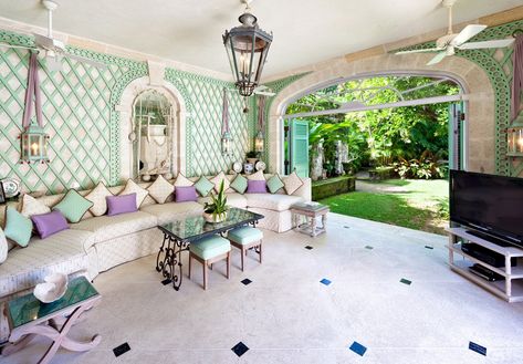 Elegant Address® Barbados: Oliver Messel - Barbados Properties Lamu Furniture, Oliver Messel, Manpreet Kaur, Indoor Outdoor Living Room, Fantasy Rooms, Outdoor Living Room, Outdoor Inspirations, Indoor Outdoor Living, Open Air