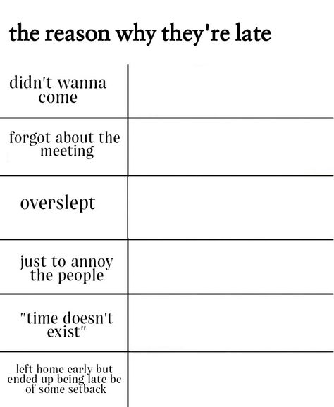 Different Scenarios Template, Friend Fill Out Sheet, Friend Chart Template, Every Squad Got The Template, Oc Fill Out Sheet, Alignment Chart Template, Oc Chart, Oc Charts, Funny Scenarios