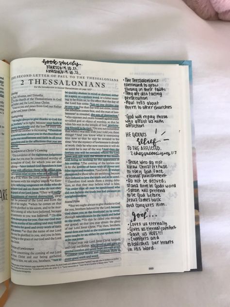 2 Thessalonians Bible Journaling, Bible Anotating, Bible Doodles, Bible Journal Notebooks, 2 Thessalonians, Bible Doodling, Bible Journal Notes, Bible Study Plans, Bible Study Methods