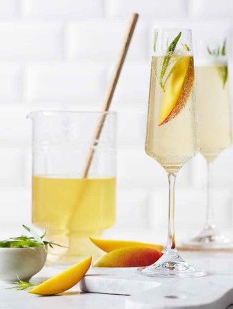 Mango-Tarragon Shrub Recipe Shrub Drink, Shrub Recipe, Ripe Mango, White Balsamic Vinegar, Now Foods, Chicken Marinades, Fruit Drinks, Seasonal Recipes, Recipe Details