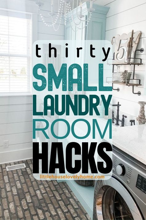 Revamp your laundry room with these 30 small yet swoon-worthy ideas! From space-saving solutions to stylish decor, get inspired to create your dream laundry space. Click now to explore more and follow us for endless home improvement ideas! Small Laundry Room Hacks, Tiny Laundry, Laundry Makeover, Laundry Room Hacks, Laundry Room Ideas Small Space, Small Laundry Room Makeover, Tiny Laundry Rooms, Laundry Room Wallpaper, Laundry Room Closet